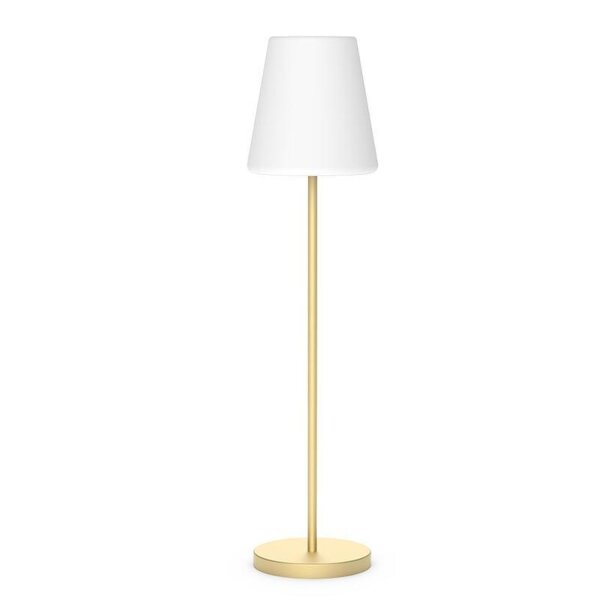 LED Außenleuchte Solar 177 cm Messing Weiß IP65