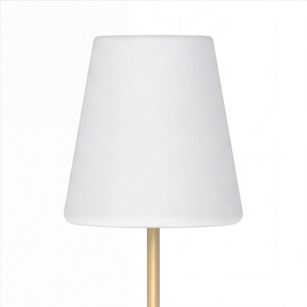 LED Außenleuchte Solar 177 cm Messing Weiß IP65