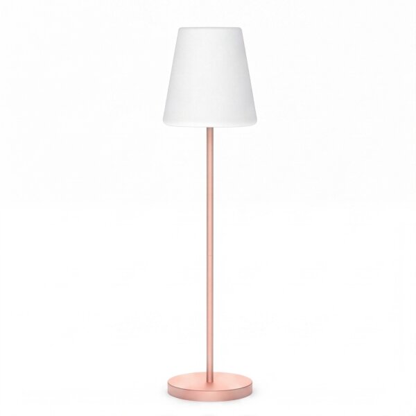 Solar Stehleuchte LED 177 cm Farbwechsel Dimmer Rosa Weiß IP65