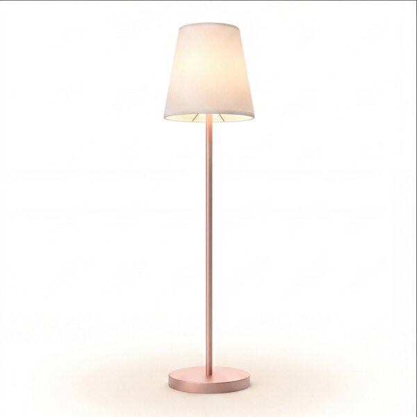 Solar Stehleuchte LED 177 cm Farbwechsel Dimmer Rosa Weiß IP65