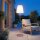 Solar Stehleuchte LED 177 cm Farbwechsel Dimmer Rosa Weiß IP65