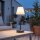 LED Tischlampe Anthrazit kabellos 32cm IP65 IP44 Touch Outdoor