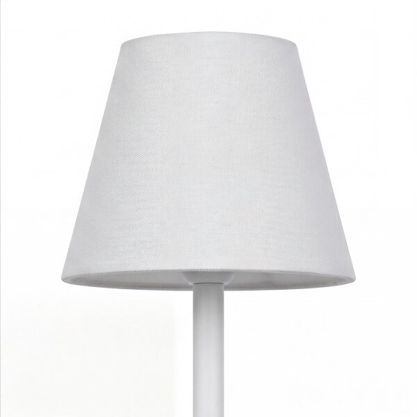 LED Tischlampe kabellos Touch Dimmer 32 cm IP44 Weiß 4000K