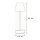 LED Tischlampe kabellos Touch Dimmer 32 cm IP44 Weiß 4000K
