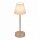 LED Tischlampe tragbar Touch Dimmer 32cm IP44 in Messing Weiß