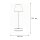 LED Tischlampe tragbar Touch Dimmer 32cm IP44 in Messing Weiß