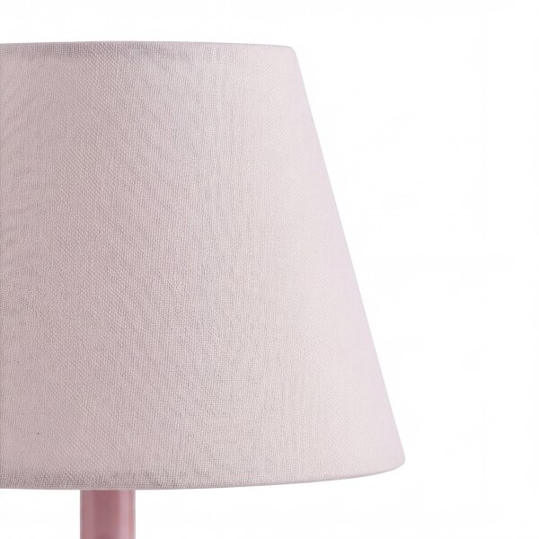 LED Tischleuchte kabellos Touch Dimmer 32 cm IP44 Rosa Weiß