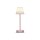 LED Tischleuchte kabellos Touch Dimmer 32 cm IP44 Rosa Weiß
