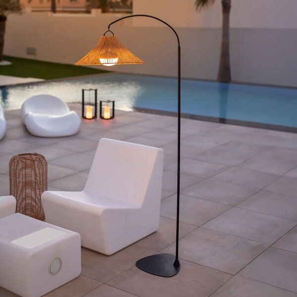 LED Außenleuchte Akku 2700 K 2-in-1 Wand Steh