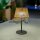 Tragbare LED Tischleuchte Solar Holz Metall 36 cm IP54 2700K