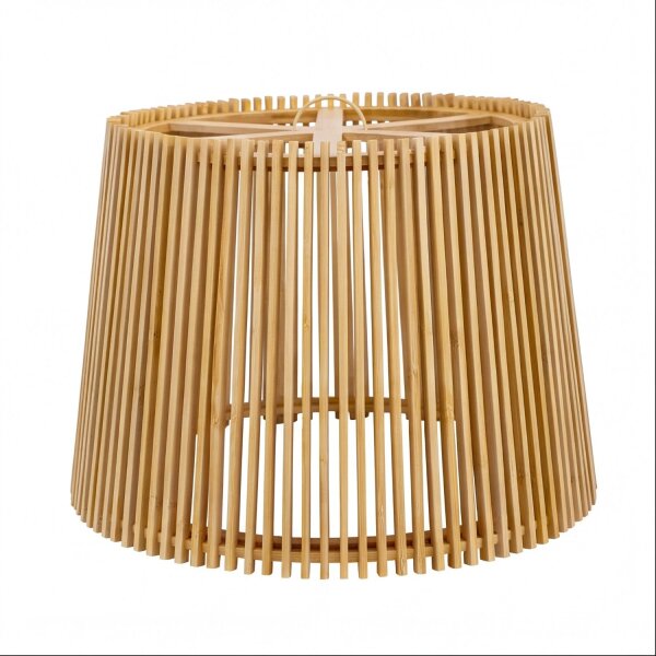 Pendelleuchte außen LED Akku Holz Ø 39 cm IP54 2700 K dimmbar