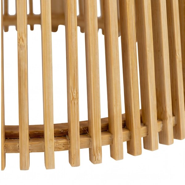 Pendelleuchte außen LED Akku Holz Ø 39 cm IP54 2700 K dimmbar