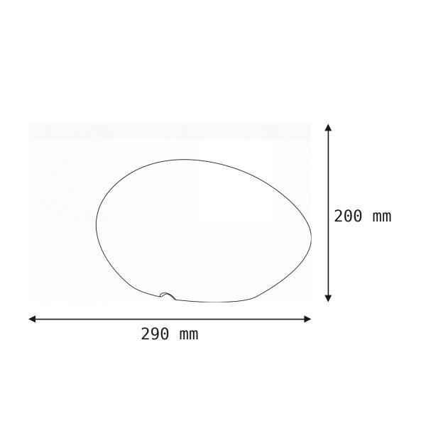 LED Außenleuchte Weiß 40 cm IP65 6000 K Stein Design