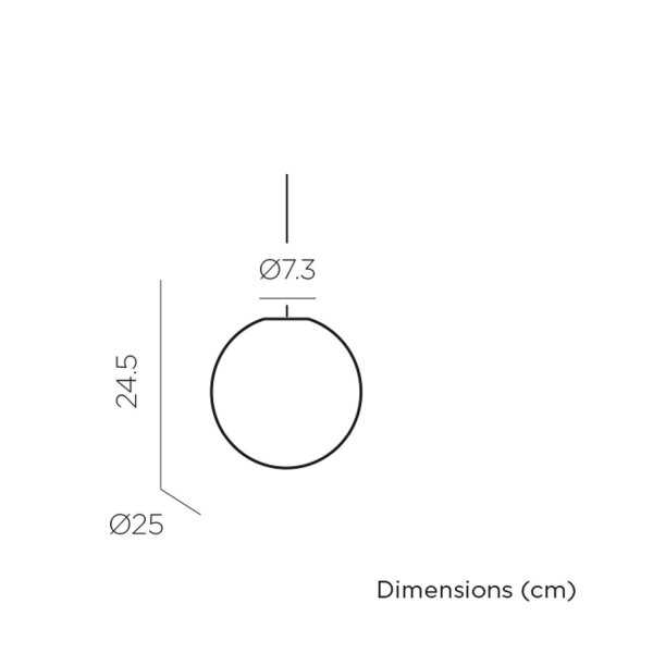 LED Hängelampe außen kabellos Dimmer Farbwechsel Ø 25 cm IP54