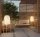 Solarleuchte LED IP65 144 cm Dreibein Dimmer Farbwechsel