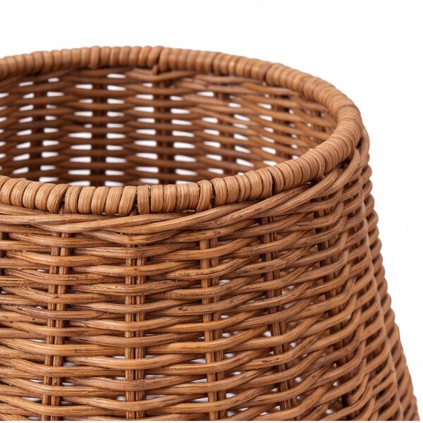 Tischleuchte LED kabellos Rattan Akku IP54 H: 32,5 cm dimmbar