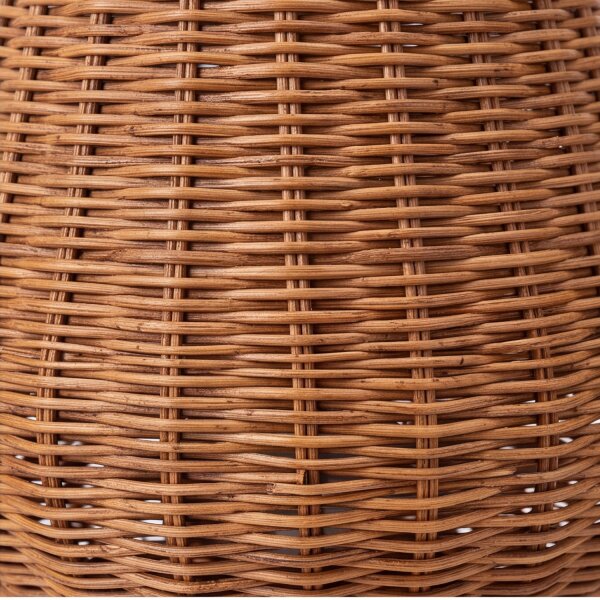 Tischleuchte LED kabellos Rattan Akku IP54 H: 32,5 cm dimmbar
