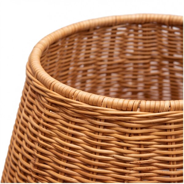 LED Tischlampe außen Rattan Akku IP54 72 cm kabellos Dimmer