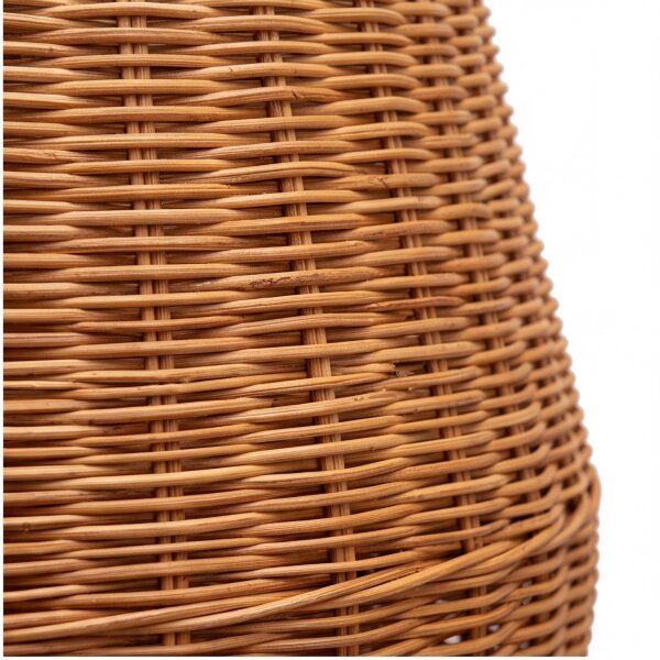 LED Tischlampe außen Rattan Akku IP54 72 cm kabellos Dimmer