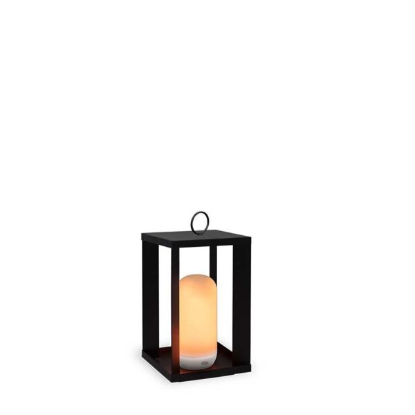 LED Laterne Akku Dimmer Fernbedienung H: 30 cm IP54 kabellos
