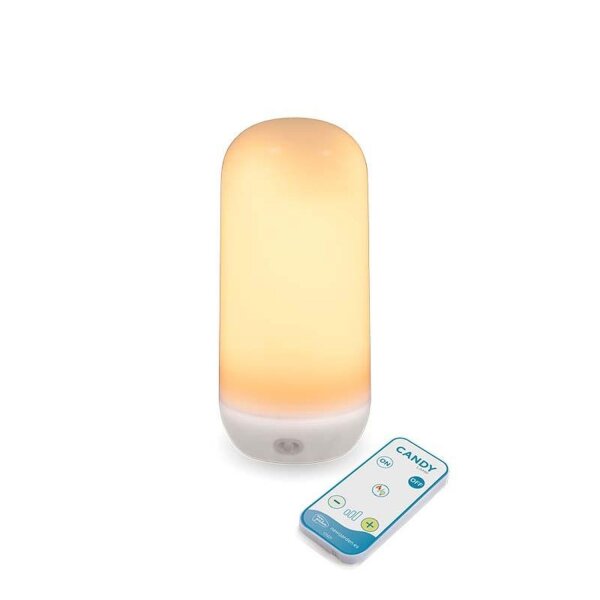 LED Laterne Akku Dimmer Fernbedienung H: 30 cm IP54 kabellos