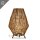 Tischleuchte Rattan H: 72 cm E27 groß Dreibein Boho