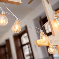 LED Außenlichterkette mit Stecker IP44 Transparent...