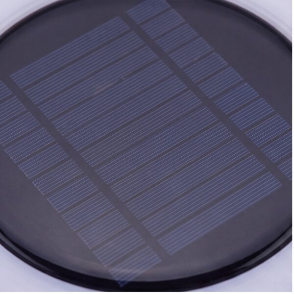 LED Solarleuchte Wand IP65 3500 K Ø 27 cm rund Fernbedienung