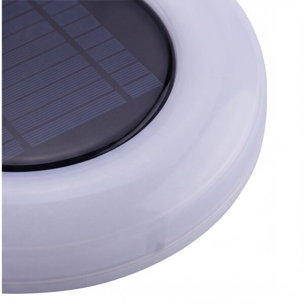 LED Solarleuchte Wand IP65 3500 K Ø 27 cm rund Fernbedienung