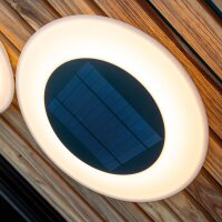 LED Solarleuchte Wand IP65 3500 K Ø 27 cm rund...