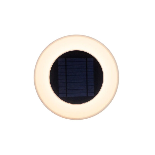 LED Wandlampe Solar Ø 39 cm rund IP65 3500 K Fernbedienung