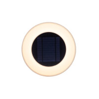 LED Wandlampe Solar &Oslash; 39 cm rund IP65 3500 K Fernbedienung