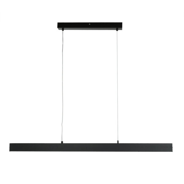 LED Pendelleuchte Metall dimmbar L: 100 cm Schwarz Modern