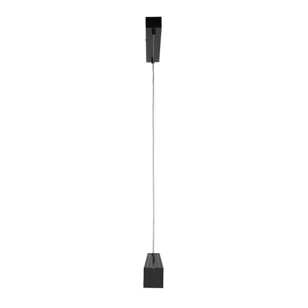 LED Pendelleuchte Metall dimmbar L: 100 cm Schwarz Modern