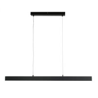 LED Pendelleuchte Metall dimmbar L: 100 cm Schwarz Modern