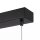 LED Pendelleuchte Metall dimmbar L: 100 cm Schwarz Modern