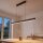 LED Pendelleuchte Metall dimmbar L: 100 cm Schwarz Modern