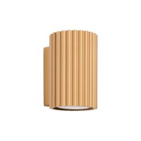 Wandlampe GU10 Modern aus Aluminium klein H: 10 cm in Gold