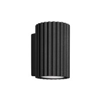 Schwarze Wandlampe klein 10 cm hoch GU10 aus Aluminium...