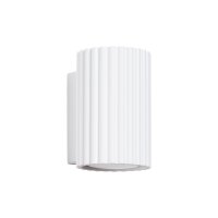 Wandlampe Weiß klein H: 10 cm GU10 aus Aluminium