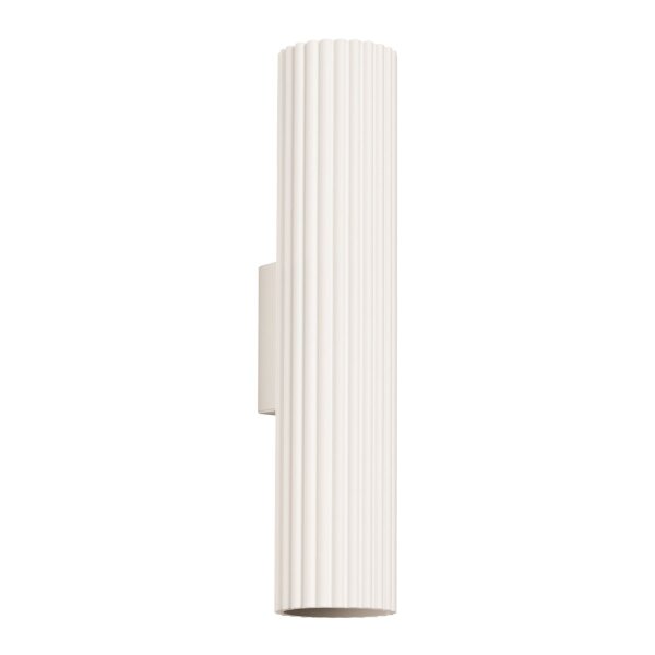 Wandleuchte Modern Up Down Creme GU10 2 flammig H:30 cm
