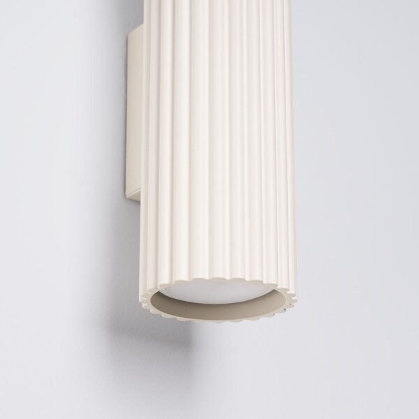 Wandleuchte Modern Up Down Creme GU10 2 flammig H:30 cm