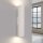 Wandleuchte Modern Up Down Creme GU10 2 flammig H:30 cm