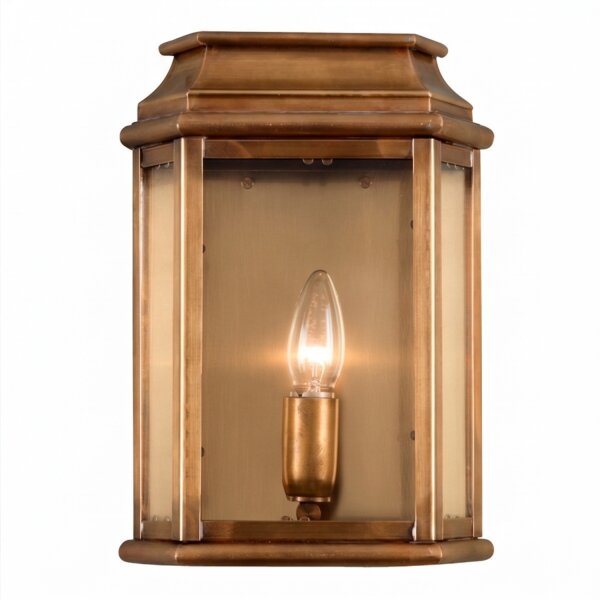 Handgefertigte Wandlampe SINCLAIR Messing Vintage