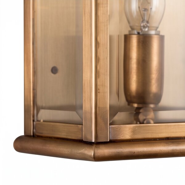 Handgefertigte Wandlampe SINCLAIR Messing Vintage