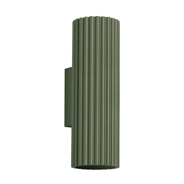 Wandleuchte Modern Up Down Grün GU10 2 flammig H:20 cm