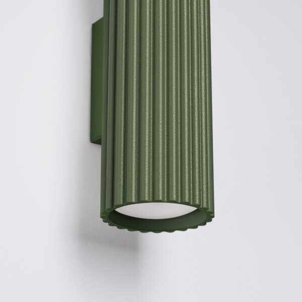 Wandleuchte Modern Up Down Grün GU10 2 flammig H:20 cm