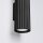 Up Down Wandlampe Innen Schwarz GU10 2 flammig H:20 cm