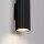 Up Down Wandlampe Innen Schwarz GU10 2 flammig H:20 cm