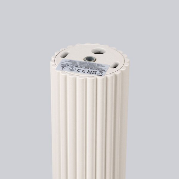 Aufbauspot Metall Ø 6,5 cm H: 60 cm GU10 in Creme Modern